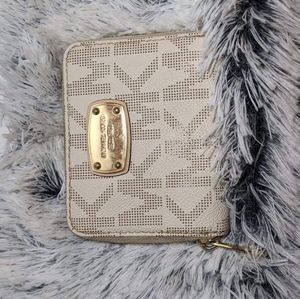 Beautiful White MK Wallet